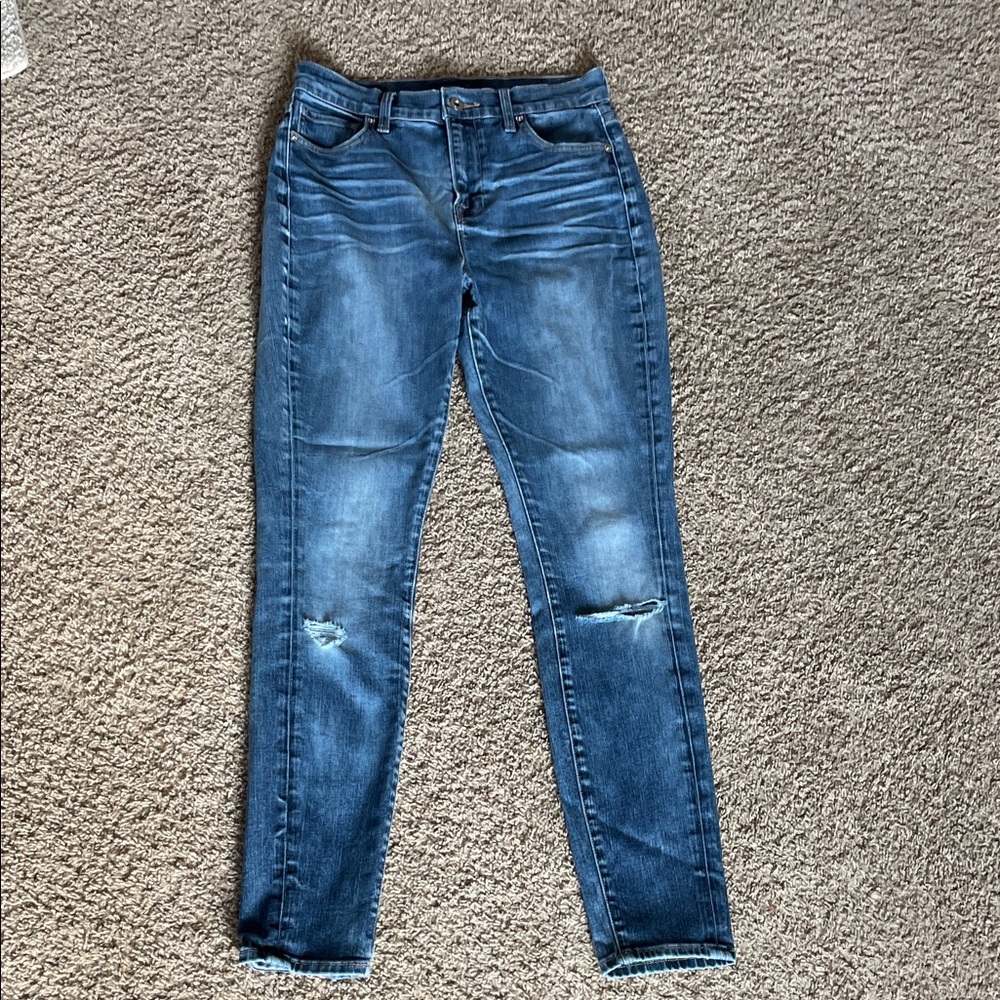 Lucky Brand Distressed Blue Skinny Jeans